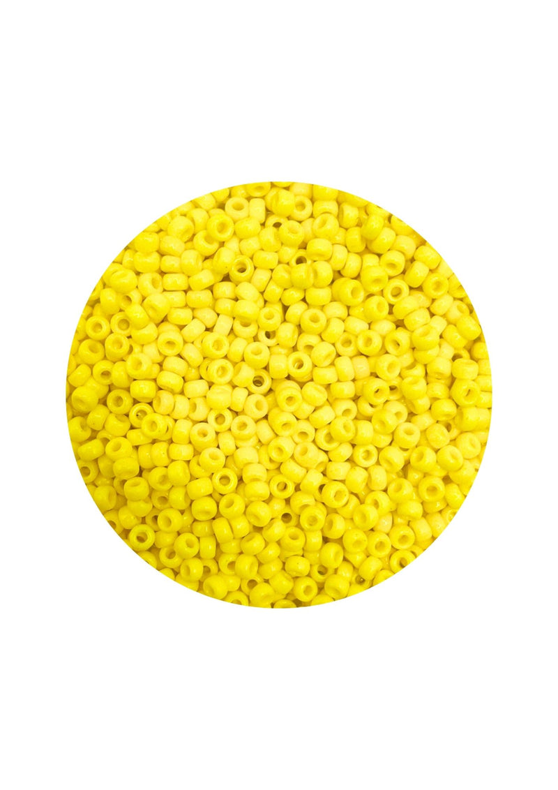 Miyuki rocailles 11/0 - opaque yellow 404