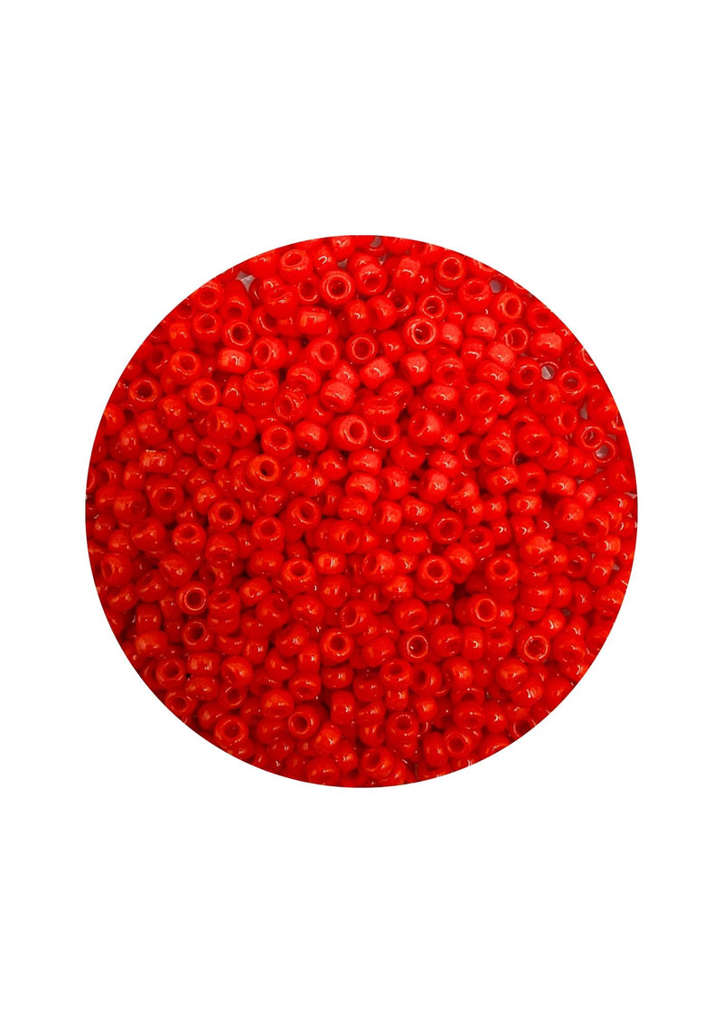 Miyuki rocailles 11/0 - opaque vermilion red 407