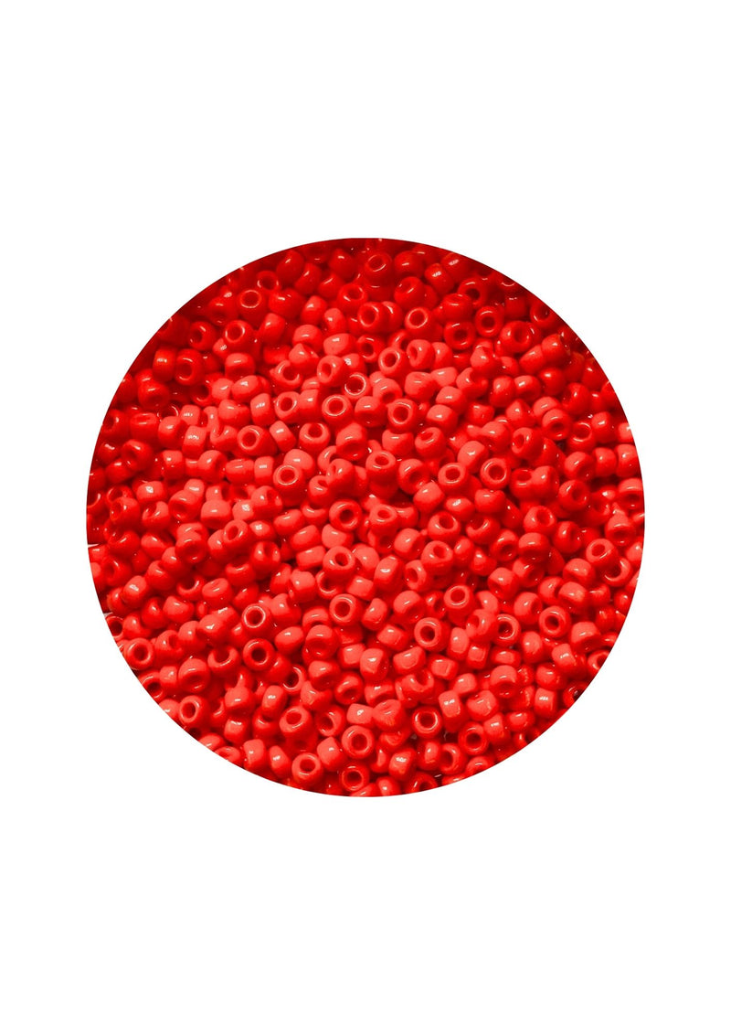 Miyuki rocailles 11/0 - opaque vermilion red 407