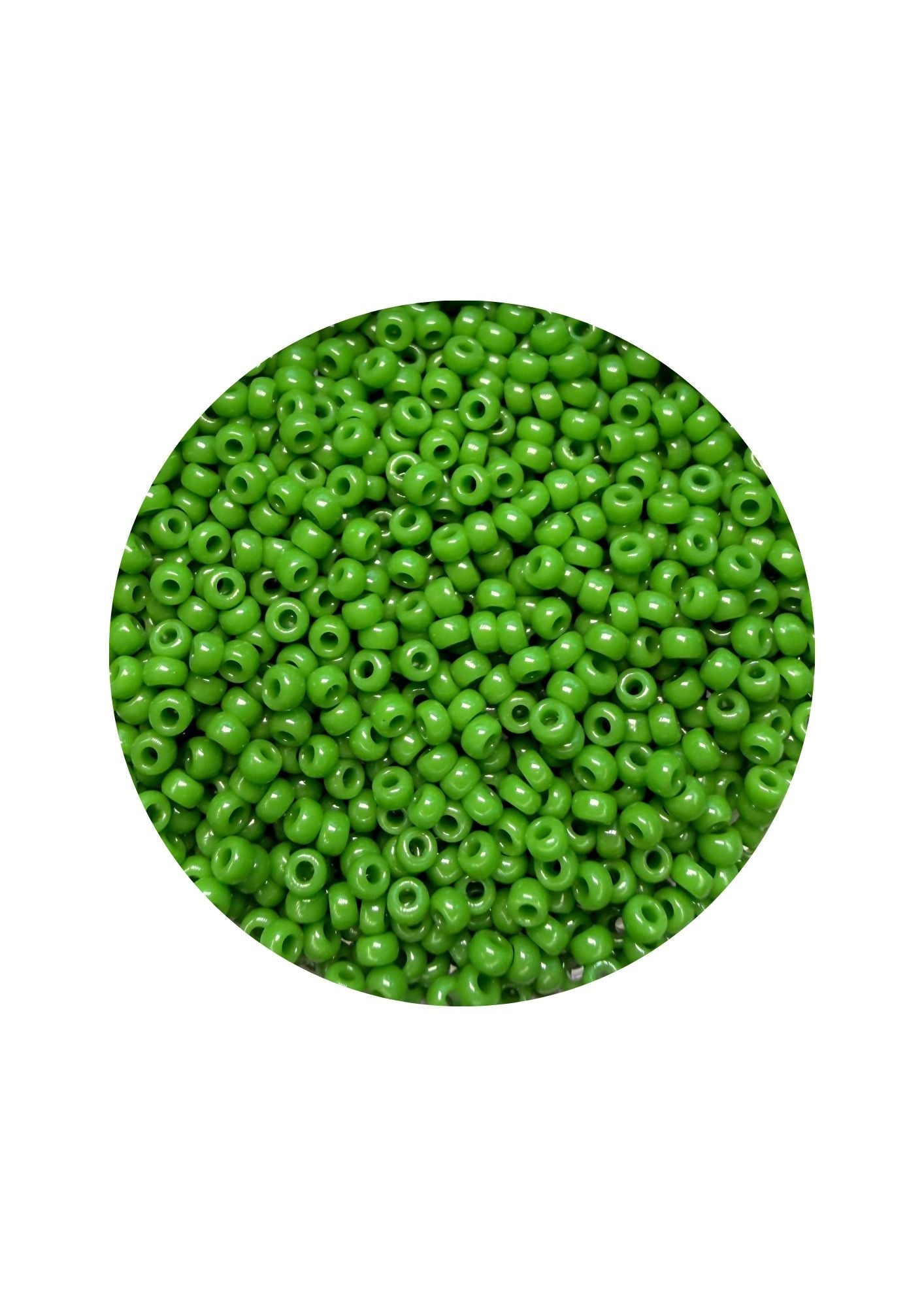 Miyuki rocailles 11/0 - opaque green 411