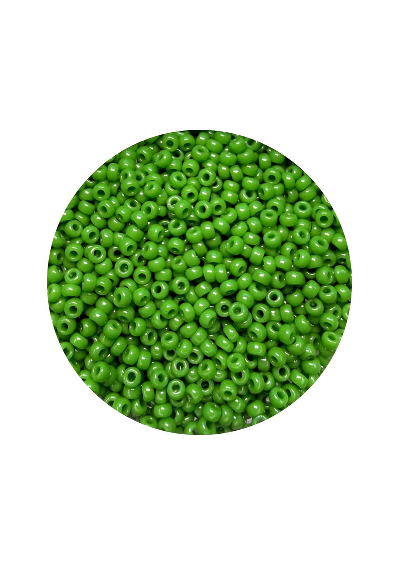 Miyuki rocailles 11/0 - opaque green 411