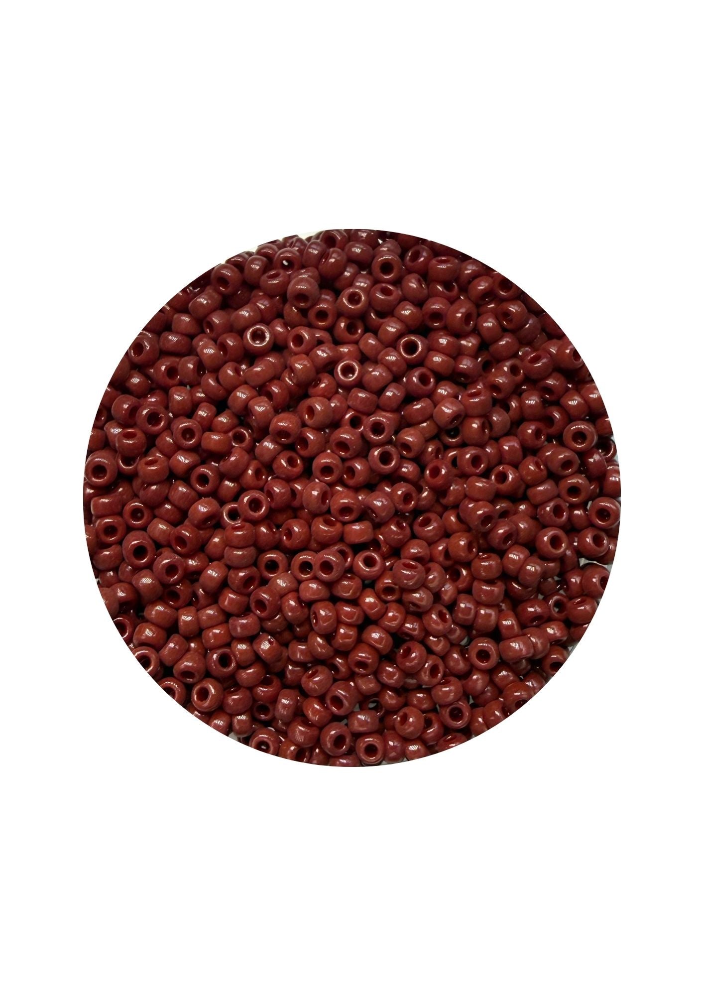 Miyuki rocailles 11/0 - opaque red brown 419