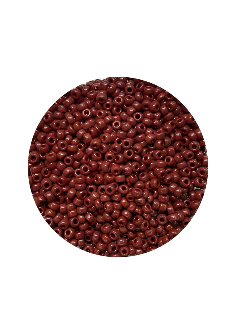 Miyuki rocailles 11/0 - opaque red brown 419