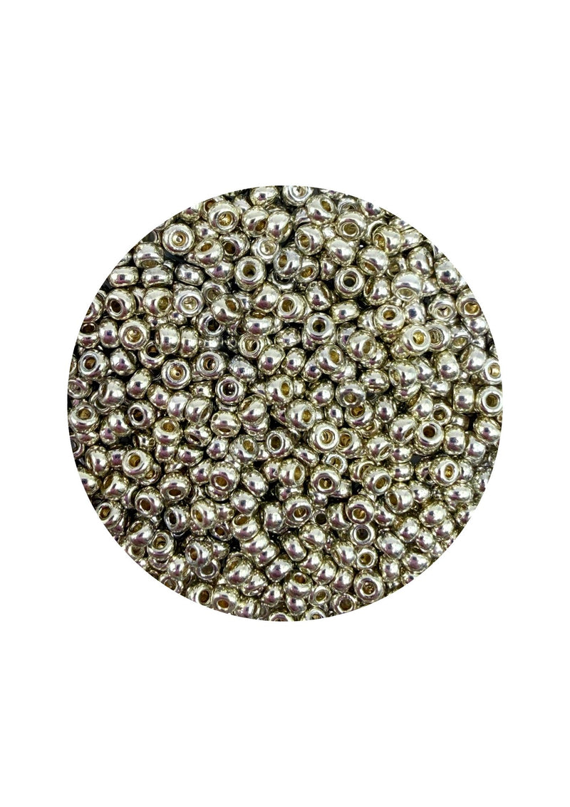 Miyuki rocailles 11/0 - duracoat galvanized silver 4201