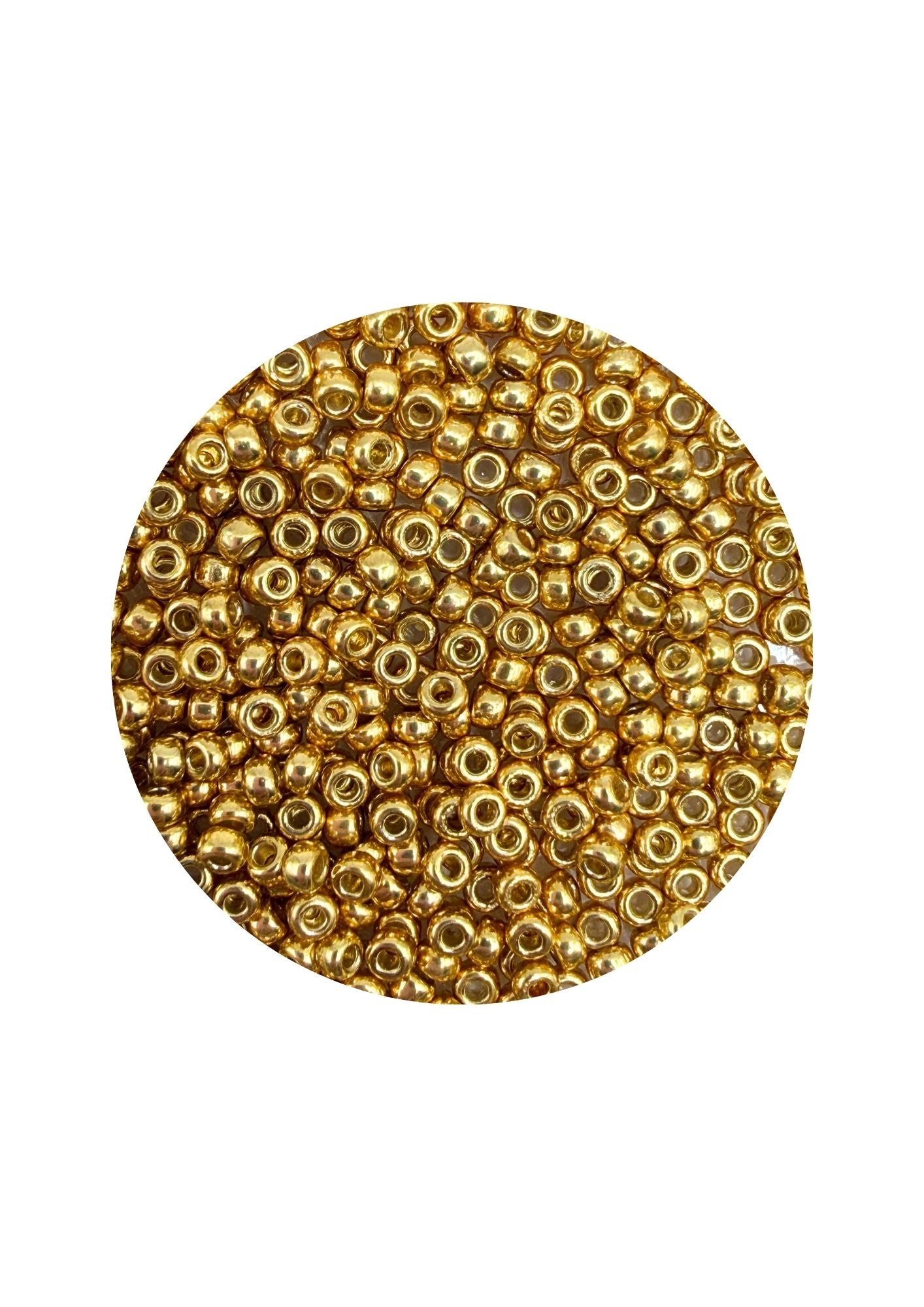 Miyuki rocailles 11/0 - duracoat galvanized gold 4202