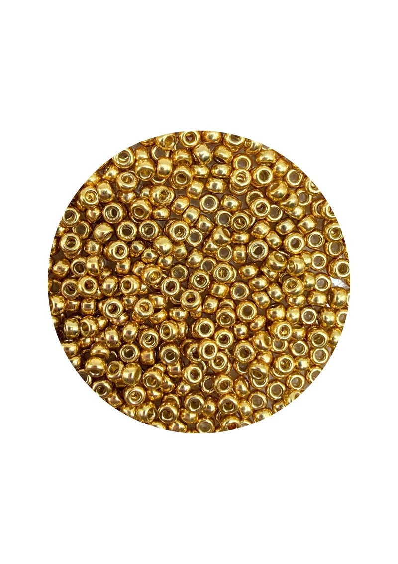 Miyuki rocailles 11/0 - duracoat galvanized gold 4202