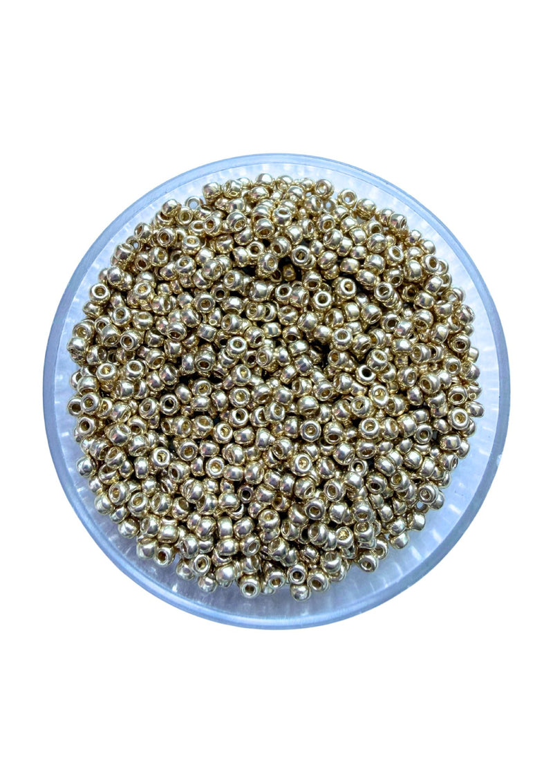 Miyuki rocailles 11/0 - duracoat galvanized pale gold 5101