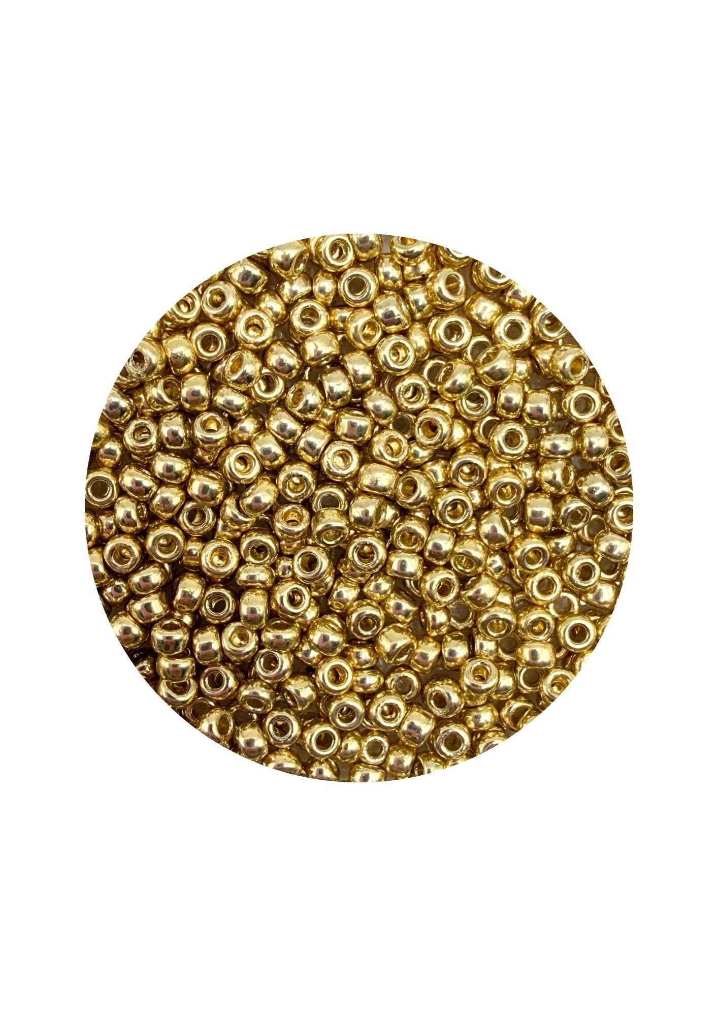 Miyuki rocailles 11/0 - duracoat galvanized pale gold 5101