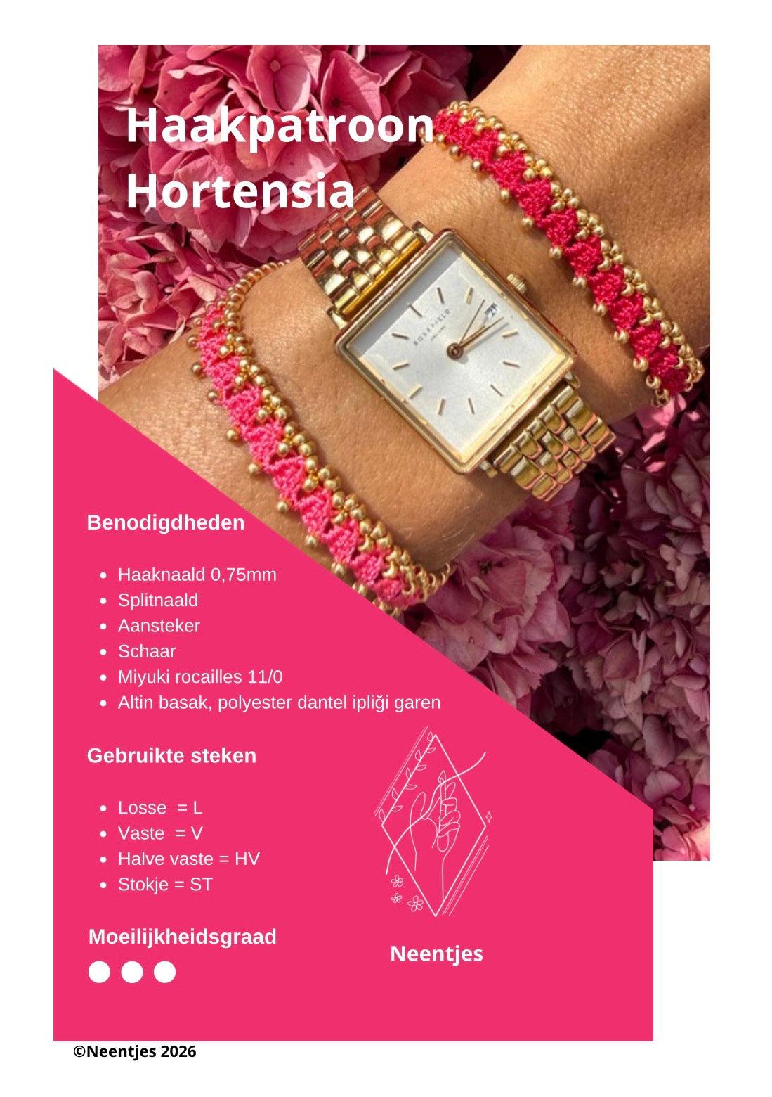Haakpatroon Hortensia
